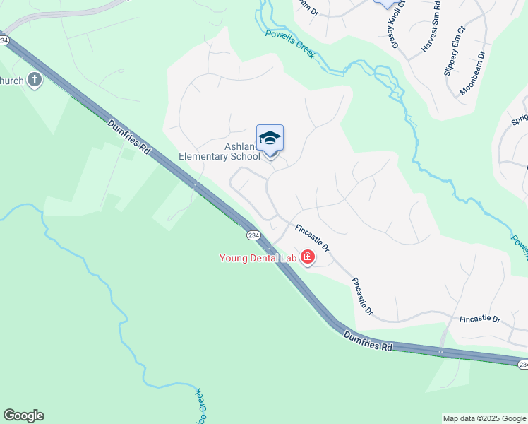 map of restaurants, bars, coffee shops, grocery stores, and more near 6382 Colonial Village Loop in Manassas
