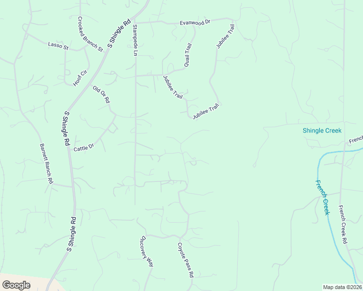 map of restaurants, bars, coffee shops, grocery stores, and more near 5121 Coyote Pass Road in Shingle Springs