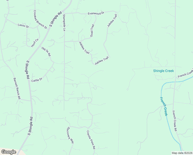 map of restaurants, bars, coffee shops, grocery stores, and more near 5121 Coyote Pass Road in Shingle Springs