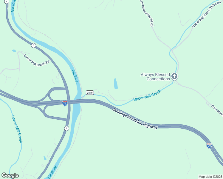 map of restaurants, bars, coffee shops, grocery stores, and more near 1286 Spruce Grove Road in Frametown