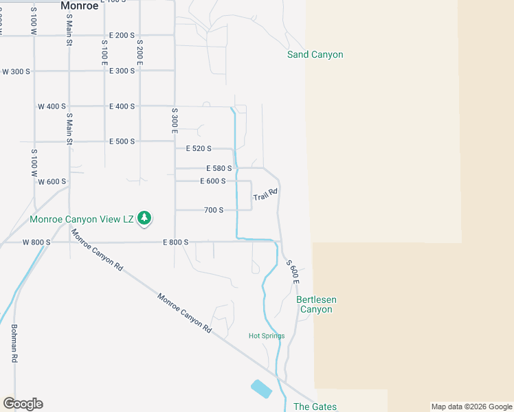 map of restaurants, bars, coffee shops, grocery stores, and more near 691 South 530 East in Monroe