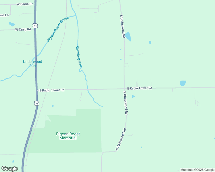 map of restaurants, bars, coffee shops, grocery stores, and more near 577 East Radio Tower Road in Scottsburg