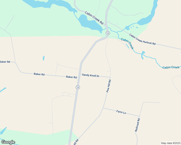 map of restaurants, bars, coffee shops, grocery stores, and more near 4108 Sandy Knoll Drive in East New Market