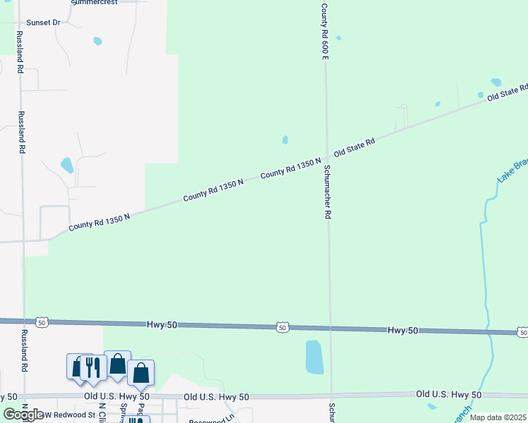 map of restaurants, bars, coffee shops, grocery stores, and more near 5808 Old State Road in Aviston