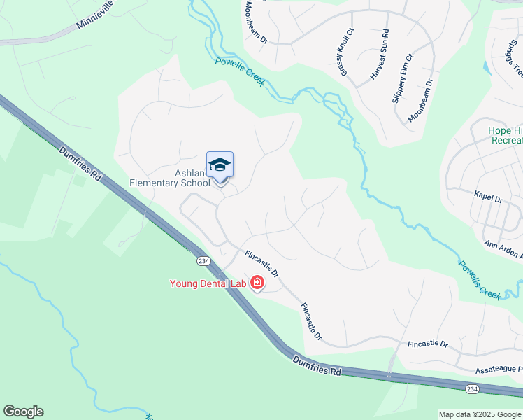 map of restaurants, bars, coffee shops, grocery stores, and more near 6047 Gholson Bridge Court in Manassas