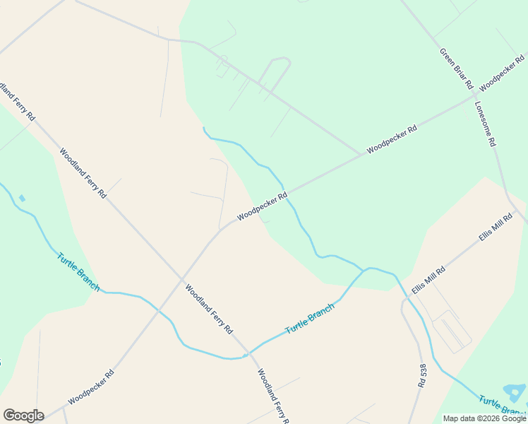 map of restaurants, bars, coffee shops, grocery stores, and more near 4101 Woodpecker Road in Seaford