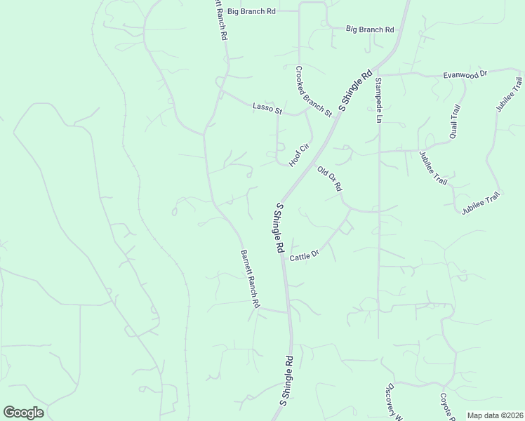 map of restaurants, bars, coffee shops, grocery stores, and more near 2532 Barnett Ranch Court in Shingle Springs