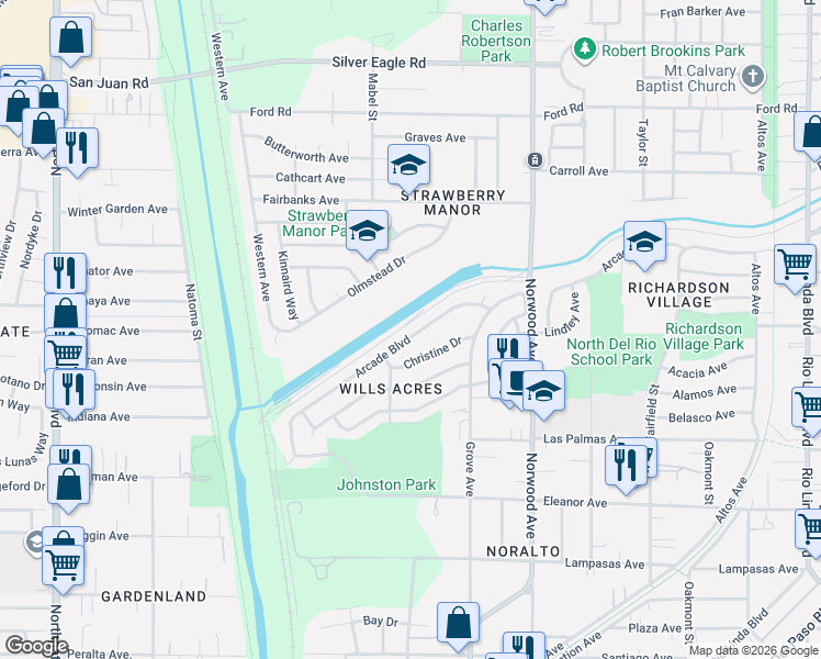 map of restaurants, bars, coffee shops, grocery stores, and more near 248 Arcade Boulevard in Sacramento