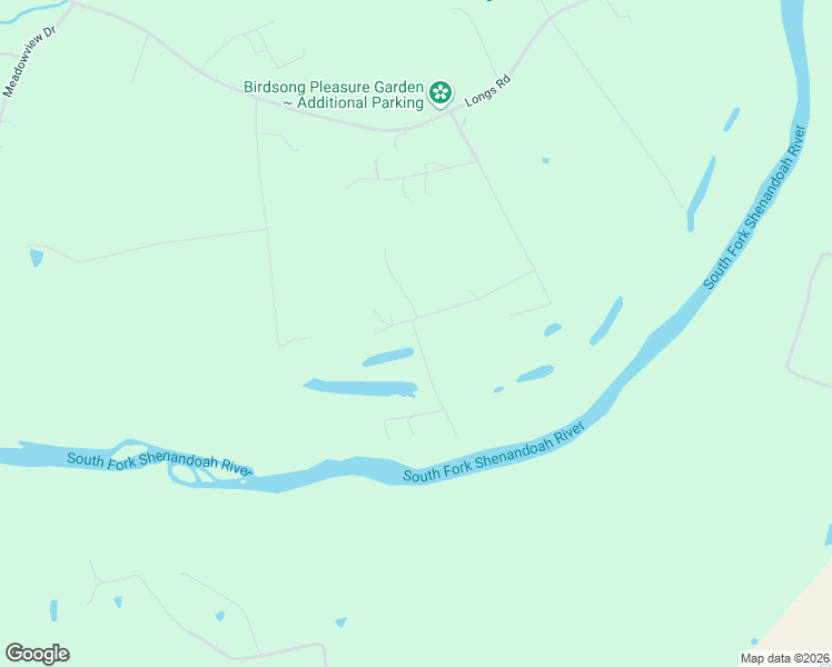 map of restaurants, bars, coffee shops, grocery stores, and more near South Fork Road in Luray