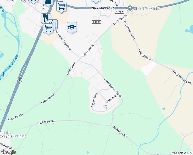 map of restaurants, bars, coffee shops, grocery stores, and more near 3053 Irish Lane in Broadway