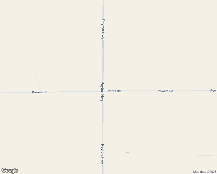 map of restaurants, bars, coffee shops, grocery stores, and more near 19650 Powers Road in Colorado Springs