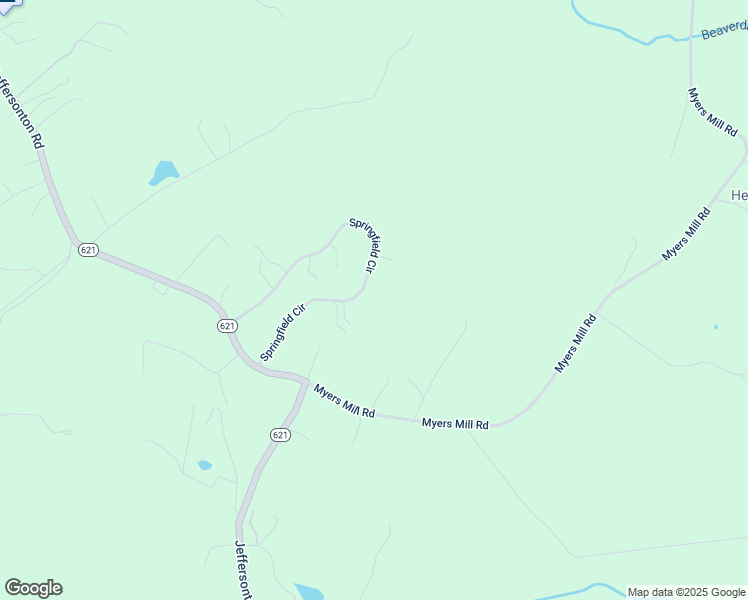 map of restaurants, bars, coffee shops, grocery stores, and more near 19415 Springfield Circle in Jeffersonton