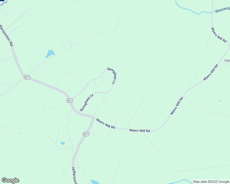 map of restaurants, bars, coffee shops, grocery stores, and more near 19415 Springfield Circle in Jeffersonton