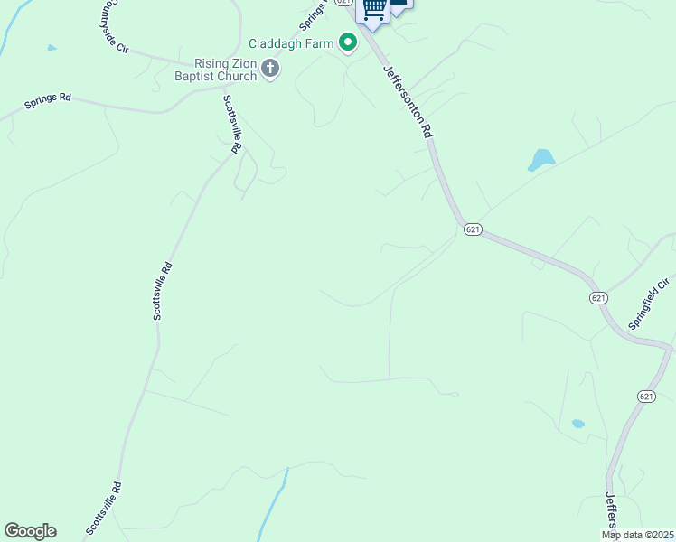 map of restaurants, bars, coffee shops, grocery stores, and more near 18299 Ragtop Road in Jeffersonton