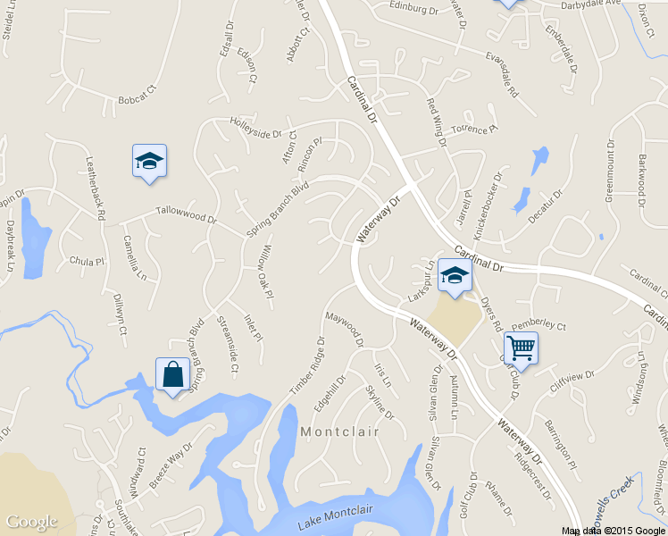 map of restaurants, bars, coffee shops, grocery stores, and more near 15245 Cedar Knoll Court in Dumfries