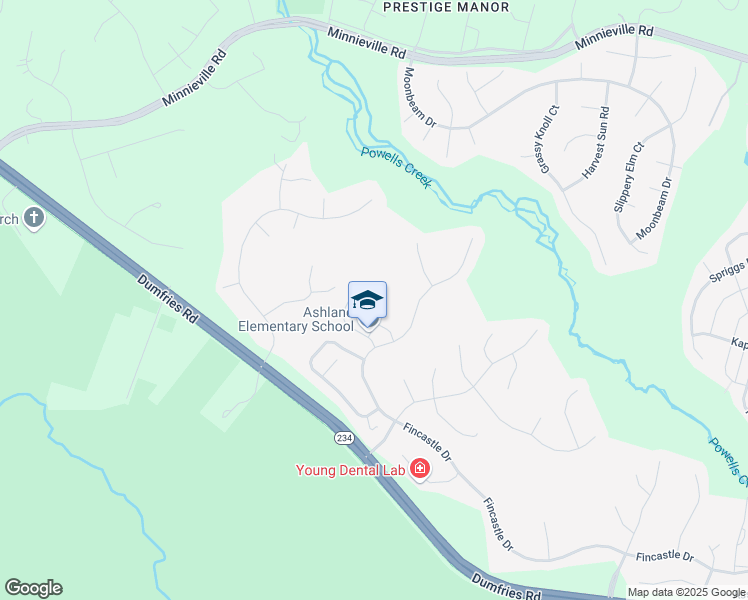 map of restaurants, bars, coffee shops, grocery stores, and more near 15300 Bowmans Folly Drive in Manassas