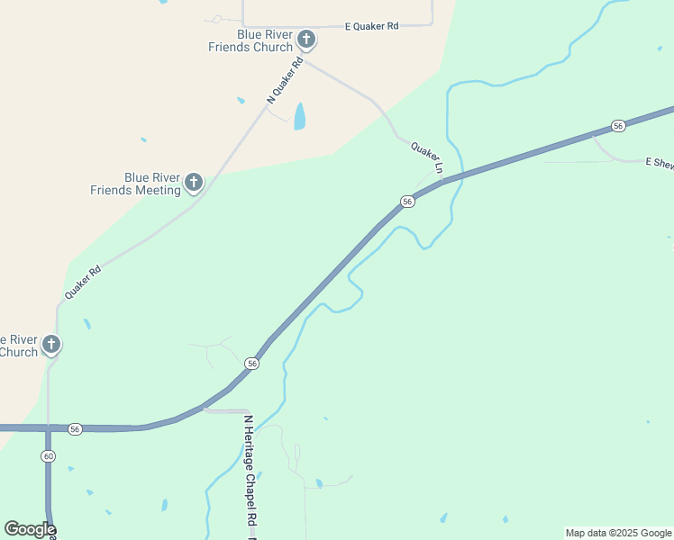 map of restaurants, bars, coffee shops, grocery stores, and more near 2334 Indiana 56 in Salem