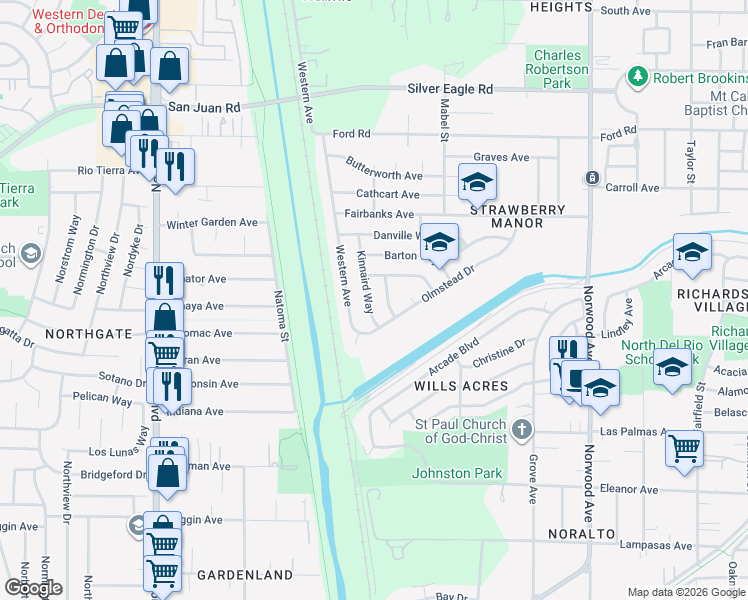 map of restaurants, bars, coffee shops, grocery stores, and more near 3190 Bredehoft Way in Sacramento