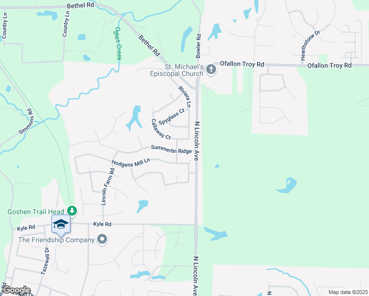 map of restaurants, bars, coffee shops, grocery stores, and more near 105 Callaway Court in O'Fallon