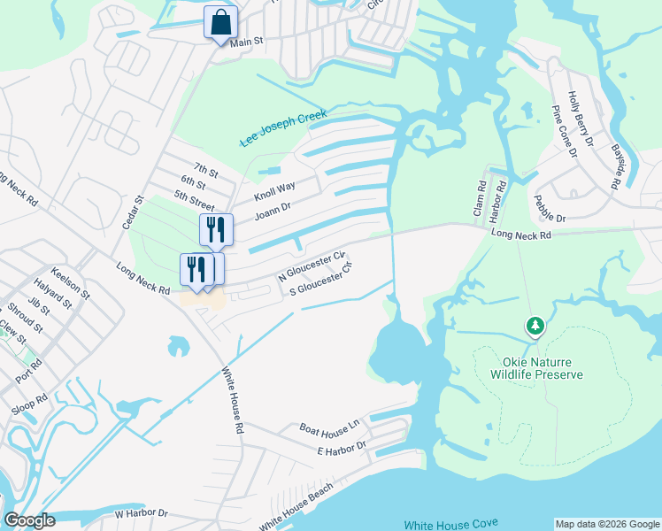 map of restaurants, bars, coffee shops, grocery stores, and more near 35520 Sussex Lane in Millsboro