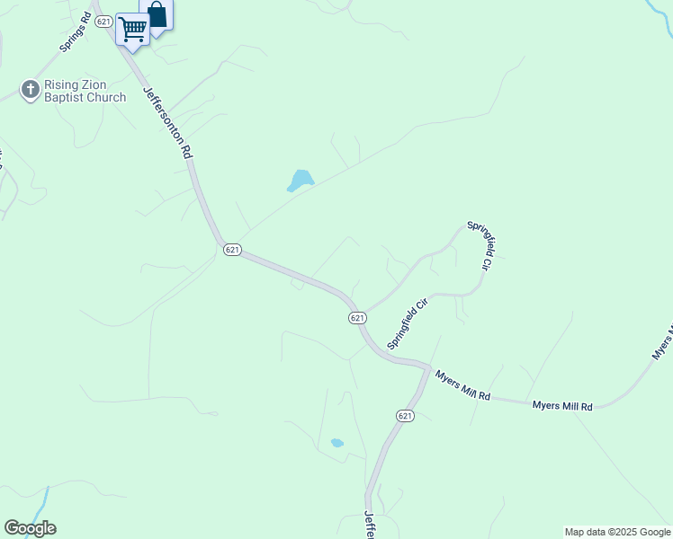 map of restaurants, bars, coffee shops, grocery stores, and more near 5601 Jeffersonton Road in Jeffersonton