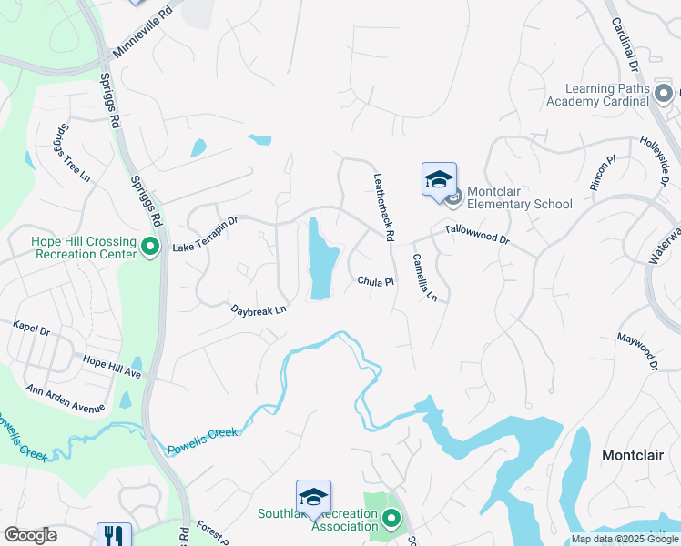 map of restaurants, bars, coffee shops, grocery stores, and more near 5224 Painted Turtle Way in Woodbridge