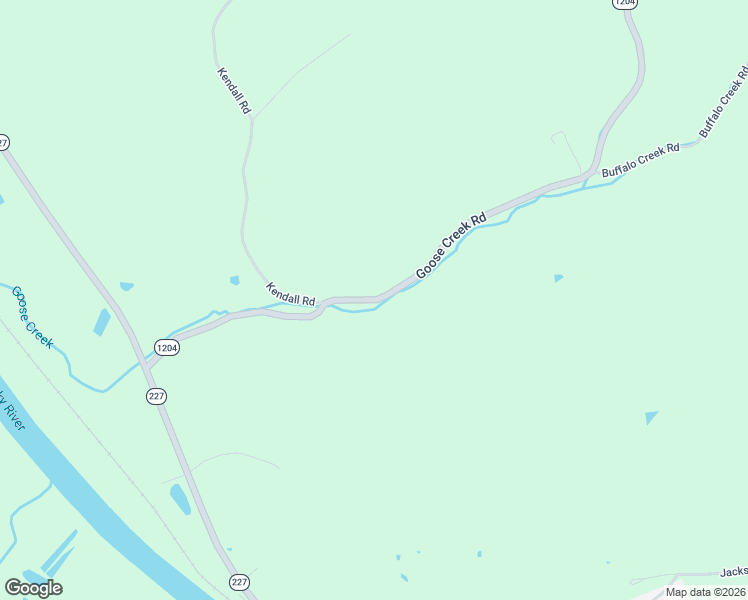 map of restaurants, bars, coffee shops, grocery stores, and more near Goose Creek Road in Worthville