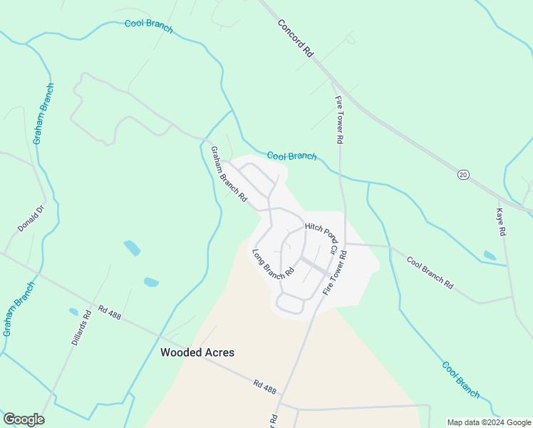 map of restaurants, bars, coffee shops, grocery stores, and more near 433 Long Branch Road in Seaford