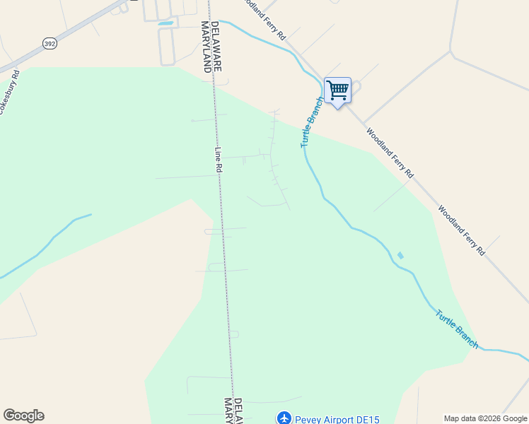 map of restaurants, bars, coffee shops, grocery stores, and more near 30327 Hawk Ridge Way in Seaford