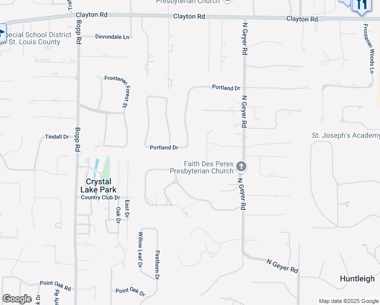 map of restaurants, bars, coffee shops, grocery stores, and more near 11271 Hermitage Hill Place in Frontenac