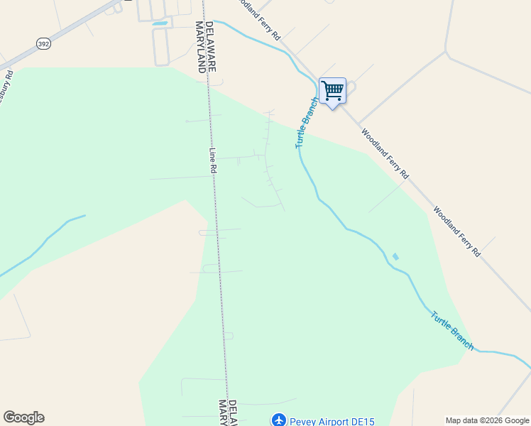 map of restaurants, bars, coffee shops, grocery stores, and more near 30327 Hawk Ridge Way in Seaford