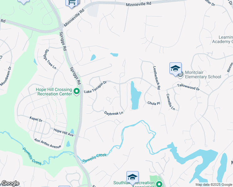 map of restaurants, bars, coffee shops, grocery stores, and more near 5309 Yellow Turtle Place in Woodbridge