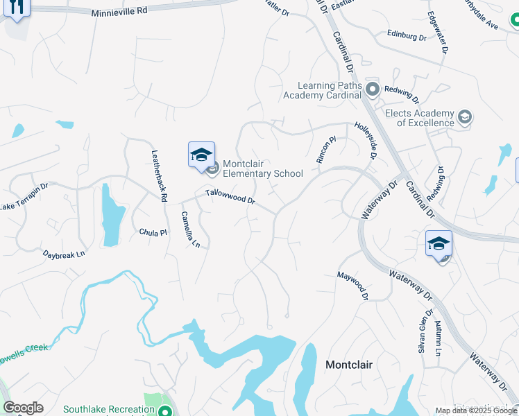 map of restaurants, bars, coffee shops, grocery stores, and more near 4931 Tallowwood Drive in Dumfries