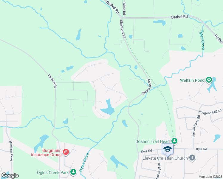 map of restaurants, bars, coffee shops, grocery stores, and more near 1320 Timber Ridge Trace Drive in O'Fallon