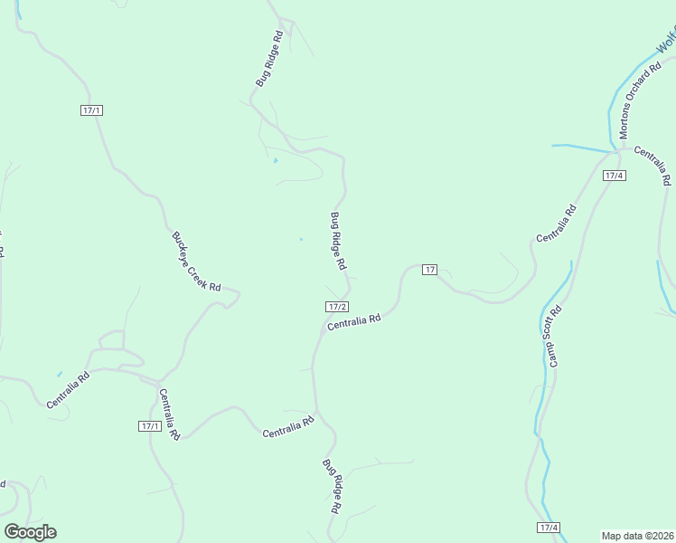 map of restaurants, bars, coffee shops, grocery stores, and more near 3246 Bug Ridge Road in Sutton