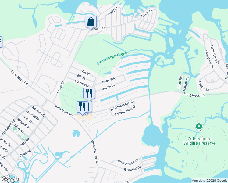 map of restaurants, bars, coffee shops, grocery stores, and more near 35527 Pine Drive in Millsboro