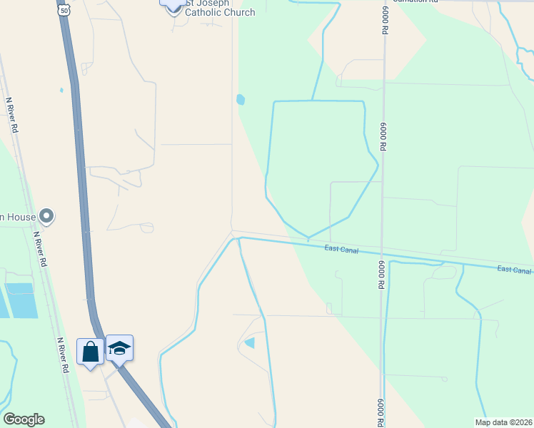map of restaurants, bars, coffee shops, grocery stores, and more near 4434 5950 Road in Olathe