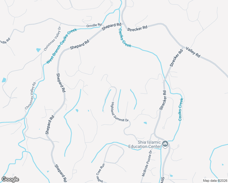 map of restaurants, bars, coffee shops, grocery stores, and more near 16646 Highland Summit Drive in Ballwin