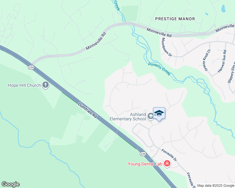 map of restaurants, bars, coffee shops, grocery stores, and more near 15221 Eclipse Drive in Manassas
