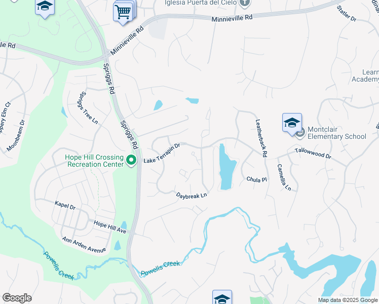 map of restaurants, bars, coffee shops, grocery stores, and more near 5335 Yellow Turtle Place in Woodbridge