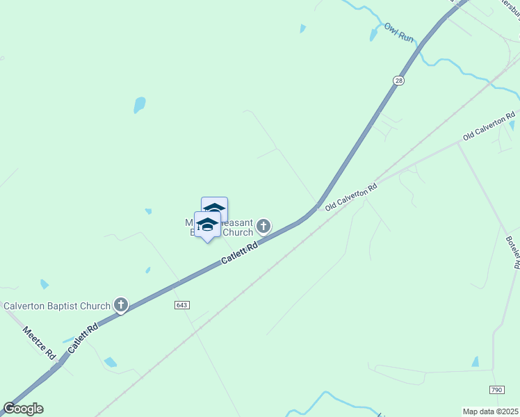 map of restaurants, bars, coffee shops, grocery stores, and more near 4428 Catlett Road in Midland