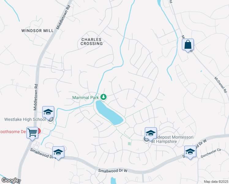 map of restaurants, bars, coffee shops, grocery stores, and more near 6801 Jackrabbit Court in Waldorf