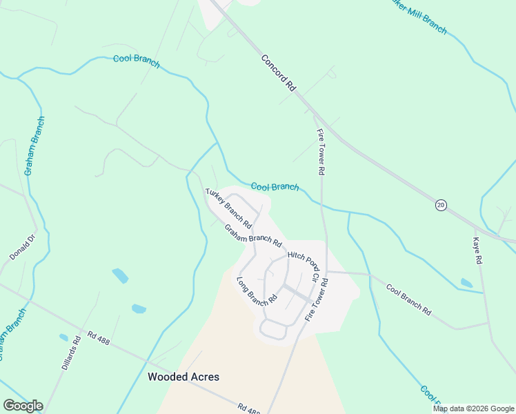 map of restaurants, bars, coffee shops, grocery stores, and more near 415 Long Branch Road in Seaford