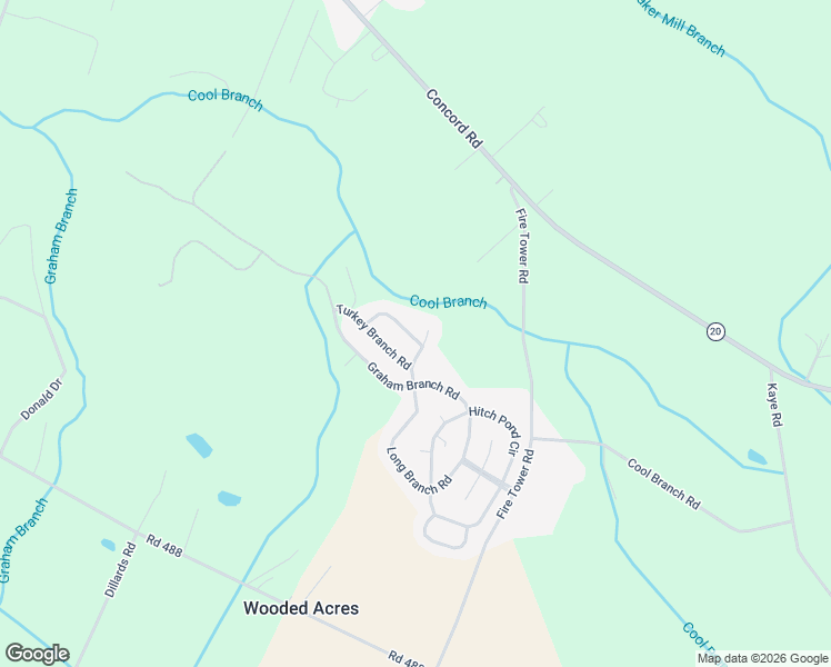 map of restaurants, bars, coffee shops, grocery stores, and more near 415 Long Branch Road in Seaford