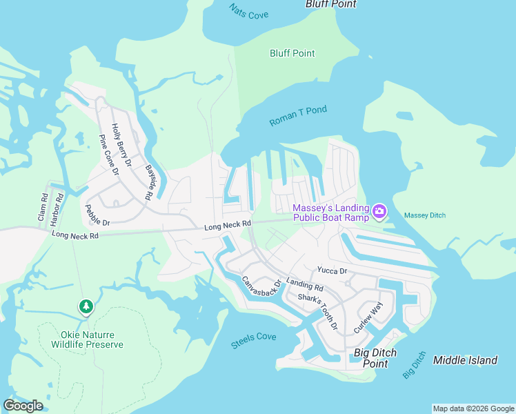 map of restaurants, bars, coffee shops, grocery stores, and more near 26244 East Mallard Road in Millsboro