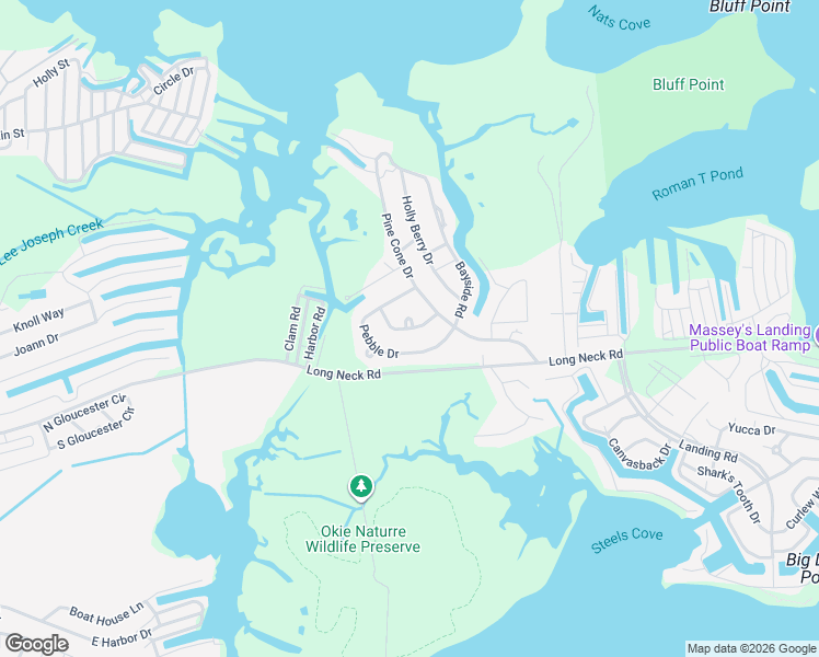map of restaurants, bars, coffee shops, grocery stores, and more near 36546 Pebble Drive in Millsboro