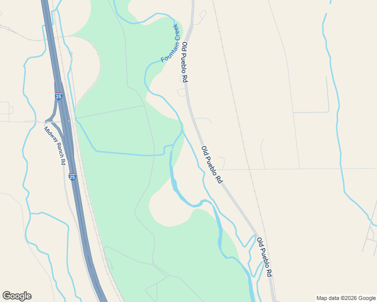 map of restaurants, bars, coffee shops, grocery stores, and more near 14250 Old Pueblo Road in Fountain