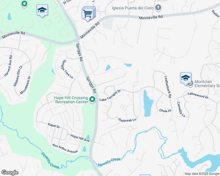 map of restaurants, bars, coffee shops, grocery stores, and more near 5337 Box Turtle Court in Woodbridge
