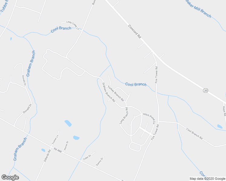 map of restaurants, bars, coffee shops, grocery stores, and more near Turkey Branch Road in Sussex County