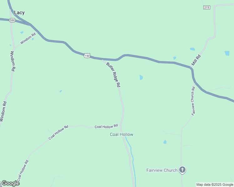 map of restaurants, bars, coffee shops, grocery stores, and more near 8821-8950 Butler Ridge Road in Shoals